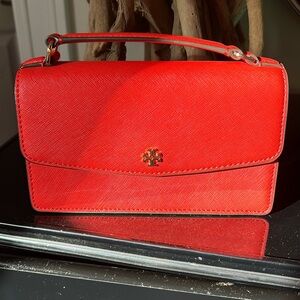 Tory Burch mini purse coral